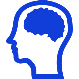 Image dipicting the outline of a persons head in icon format.